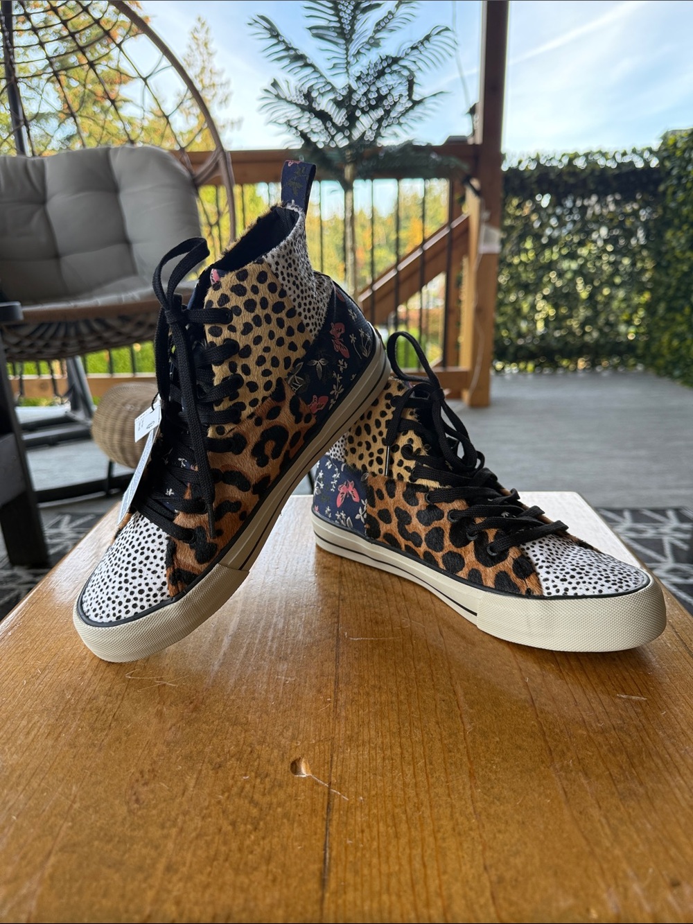 Desigual | Animal Print High Top Sneakers